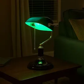 GLOBO Bankerlampe Gold