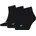 Quarter Socken 3 Paar Schwarz 47-49