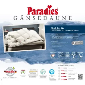 Paradies Ganzjahresbett GALIA 90 warm (BL 200x200 cm) Paradies