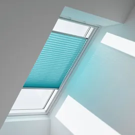 VELUX Plissee Uni Sand 1259 Faltstore, FK06 1259SWL Hellbeige, Schiene