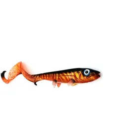 Gummiköder - Hostagevalley Curlytail Red Pike 18cm ROT|gold|SCHWARZ NO SIZE