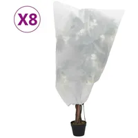 VidaXL Wintervlies mit Kordelzug 8 Stk. 70 g/m2 0,8x1,2