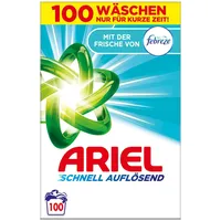 Ariel Mit Der Frische Von Febreze, Schnell Auflösendes Pulverwaschmittel 6 kg, 100 Waschladungen