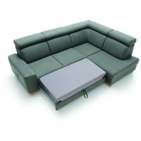 JVmoebel Ecksofa Modernes Ecksofa Stoffpolsterung Schlafsofa Sofa Bestellung Polster, Made in Europa grün