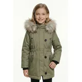 KIDS ONLY Kogiris Fur Parka OTW Grün 164