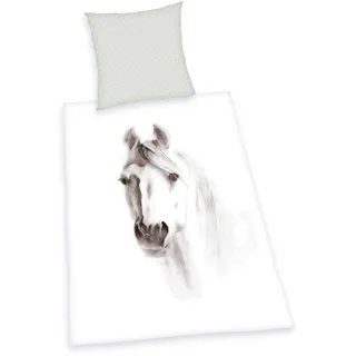 Herding Young Collection Pferd Renforcé weiß 135 x 200 cm + 80 x 80 cm