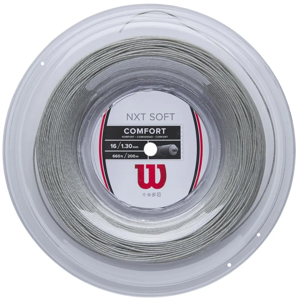 Wilson Tennissaite NXT Soft (Armschonung+Touch) silber 200m Rolle