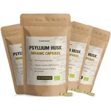 Cupplement 240 Flohsamenschalen Kapseln Psyllium Husk Fibre Organic bio - Kein Pulver oder Tabletten - Leinsamen - Supplements - Superfood - Ballaststoffe