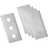 Metaltex Ersatzklingen für Ceranfeldschaber, Silber,