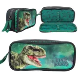 DEPESCHE 12508 Dino World Schlampertasche Grau Grün