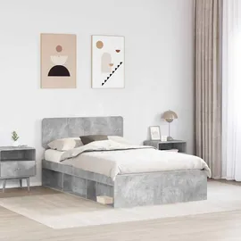 vidaXL Bettrahmen 120 x 200 cm Grau