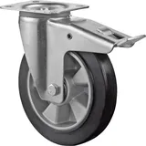 ede - bs rollen Lenkrolle 200mm L420.B80 Platte,Elast.schw.KL,FestL420.B80.200