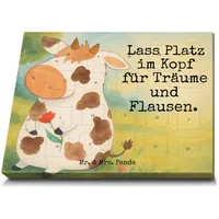Mr. & Mrs. Panda Adventskalender Kuh Design Mit Füllung von 'Classic' - Geschenk, Hof, Schoko, Bauernhof, Schokoladen, Motivtion, süßigkeiten, Spruch, pralinen, schokolade, Kühe, Milch