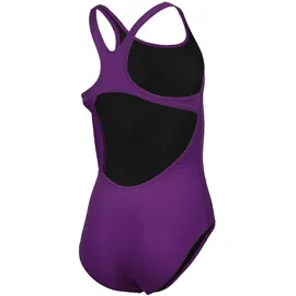 Arena Mädchen Girl's Team Swimsuit Swim Pro Solid Badeanzüge, Plum-white, 140 EU