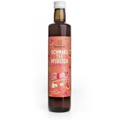 Schwarztee-Pfirsich Eistee Sirup BIO