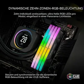 Corsair 32GB (2x16GB) CORSAIR VENGEANCE RGB DDR5-5200 RAM CL40 Arbeitsspeicher Kit