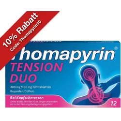 Thomapyrin TENSION DUO bei Kopfschmerzen: Ibuprofen/Coffein
