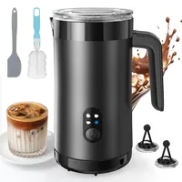 PARIS RHÔNE Milchaufschäumer Elektrisch 400ml, 4-in-1 Milchschäumer Kalt- & Heißschaum für Latte, Cappuccino & Macchiato, Edelstahl, Silent-Motor, Auto-Abschaltung