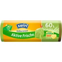 Swirl swirl® Müllbeutel Reißfest & Dicht Aktive Frische 4638 60,0 l grün, 8 St.