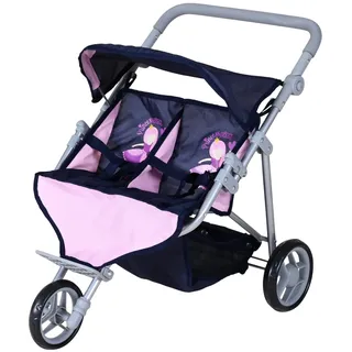 Knorrtoys 16742 - Zwillingspuppenwagen Duo Princess Blue