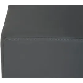 Mendler Modular Sessel Loungesessel mit Ottomane Lyon Kunstleder 58 x 76 x 0 cm Grau