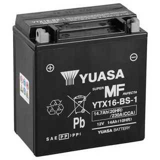 YUASA Ytx16-bs-1 - Black / White - One Size