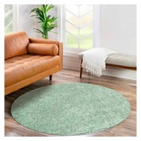 Carpet City Hochflor-Teppich Shaggy«, rund, grün