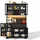 Okwish Buffetschrank 180 x 105 x 40 cm Schwarz