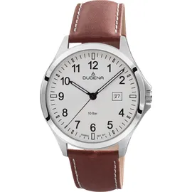 Dugena Herrenuhr 4460990 SILBER/BRAUN