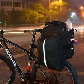 ROCKBROS Fahrrad Hinter Gepäckträgertasche schwarz