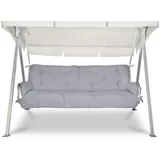 Beautissu Bankauflage 180 x 50 x 8 cm grau 2-tlg.