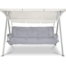 Beautissu Bankauflage 180 x 50 x 8 cm grau 2-tlg.