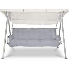 Beautissu Bankauflage 180 x 50 x 8 cm grau 2-tlg.