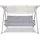 Beautissu Bankauflage 180 x 50 x 8 cm grau 2-tlg.