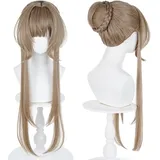 Anime Spielcharakter Cosplay Perücke - Hochtemperaturfaser mit 2 Perückenhauben für Conventions, Cosplay Events und Mottopartys (Sandrone)