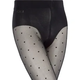 Falke Kinder Strumpfhose Romantic Dot 13501-3009 110-116 - Black - 110-116