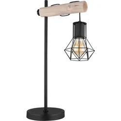 Tischleuchte Priska Schwarz/Natur max. 40 Watt