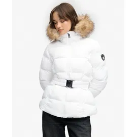 Superdry Fuji Belted Damen. Kapuzenjacke weiß S