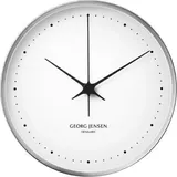Georg Jensen Henning Koppel Wanduhr 30 cm 30 Edelstahl/weiß