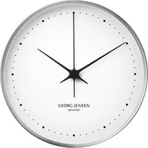 Georg Jensen Henning Koppel Wanduhr 30 cm 30 Edelstahl/weiß