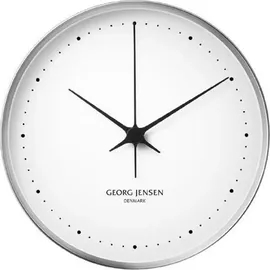 Georg Jensen Henning Koppel Wanduhr 30 cm 30 Edelstahl/weiß