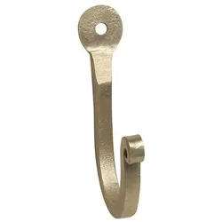 Chic Antique Eisen Haken geschwungen, messing