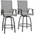 avestar drehbare Garten-Barhocker 2er Set 360° Grau