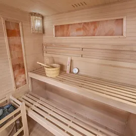 Artsauna Saunakabine Vantaa 175 mit Salzstein - Indoor Sauna für 4 Personen
