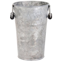 Esschert Design BV Blumentopf (1 St), Übertopf Vase, Größe S grau 2.00 l