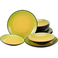 CreaTable Hot Tafelservice 12-tlg. grün/gelb