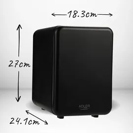 Adler AD 8084 Mini-Kühlschrank 4 l 27 cm hoch Schwarz