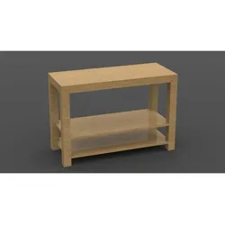 Forzalaqua Sortiment Eiche Möbel, CIRO 140X51X84CM mit zwei offenen Regalen
