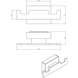 Giese GmbH Garderobenhaken 34248-14 Schwarz