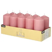 Papstar Stumpenkerze 9 x 4 cm 40 St. altrosa